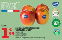 Auchan Pommes jazz filière auchan cultivons le bon offre