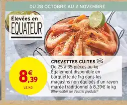 Intermarché Express Crevettes cuites offre