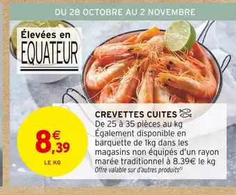 Intermarché Express Crevettes cuites offre