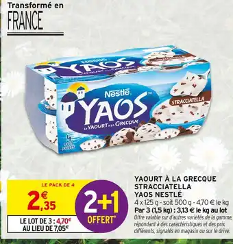 Intermarché Express NESTLÉ Yaourt à la Grecque Stracciatella offre