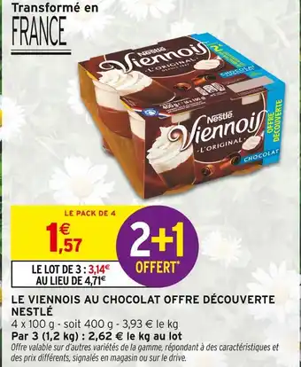 Intermarché Express NESTLÉ LE VIENNOIS AU CHOCOLAT OFFRE DÉCOUVERTE offre