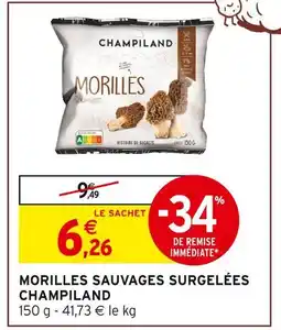 Intermarché Express CHAMPILAND Morilles Sauvages Surgelées offre