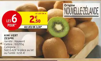 Intermarché Express Zespri Kiwi Vert offre