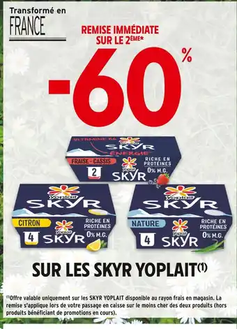 Intermarché Express Yoplait -60% remise immédiate sur le 2ème sur les Skyr Yoplait offre