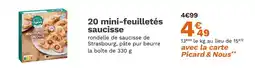 Picard PICARD 20 mini-feuilletés saucisse offre