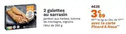 Picard PICARD 2 galettes au sarrasin offre