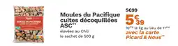 Picard PICARD Moules du Pacifique cuites décoquillées ASC offre