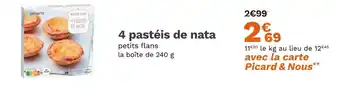 Picard PICARD 4 pastéis de nata offre