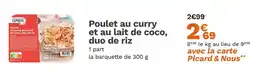 Picard PICARD Poulet au curry et au lait de coco, duo de riz offre