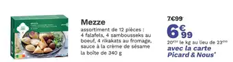 Picard PICARD Mezze offre