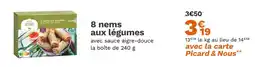 Picard PICARD 8 nems aux légumes offre