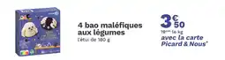 Picard PICARD 4 bao maléfiques aux légumes offre