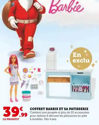 Hyper U BARBIE Coffret Barbie et sa Patisserie offre