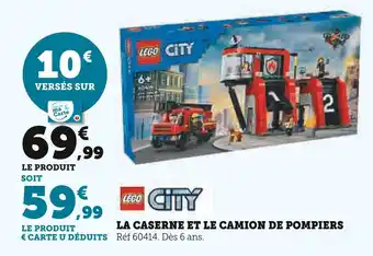 Hyper U LEGO La caserne et le camion de pompiers offre