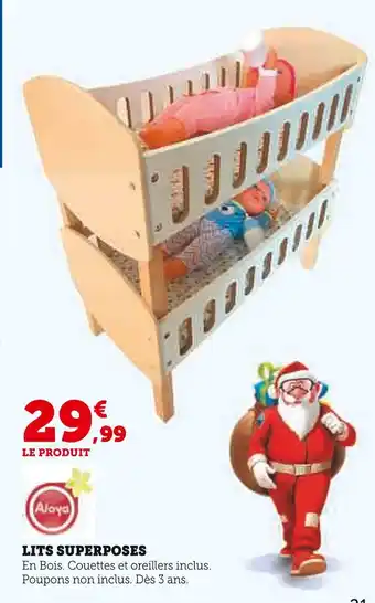 Hyper U Lits superposés offre