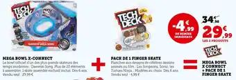 Hyper U Tech Deck Mega Bowl X-Connect + Pack de 1 Finger Skate offre