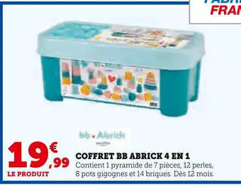 Hyper U Coffret bb abrick 4 en 1 offre