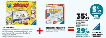 Hyper U Xoomy maxi + recharge pokemon offre