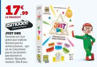 Hyper U ASMODEE Just One offre