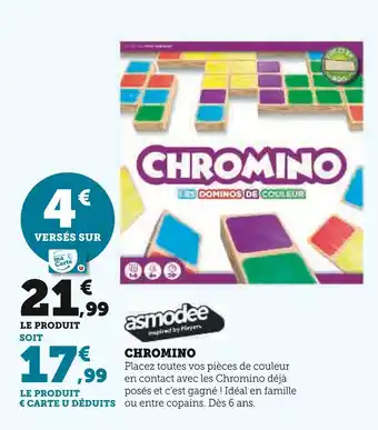 Hyper U ASMODEE Chromino offre