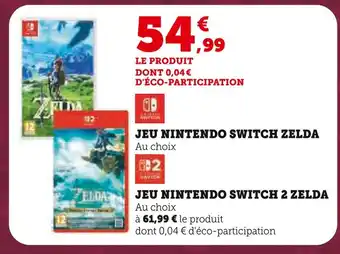 Hyper U Nintendo Jeu Nintendo Switch Zelda offre