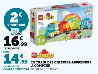 Super U LEGO Duplo Le train des chiffres-apprendre à compter offre