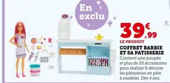 Super U BARBIE Coffret Barbie et sa Patisserie offre