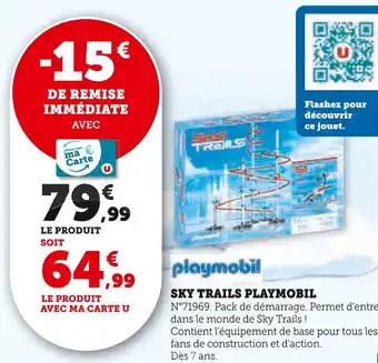 Super U PLAYMOBIL Sky Trails offre