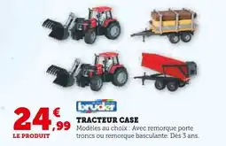 Super U BRUDER Tracteur Case offre