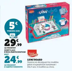 Super U Maped Creativ Lumi'board offre