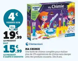 Super U CLEMENTONI Ma Chimie offre