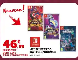 Super U Nintendo Jeu Nintendo Switch Pokémon offre