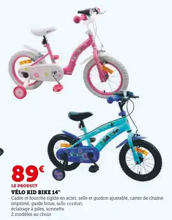 Super U Vélo kid bike 14 offre