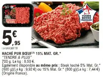 E.Leclerc Haché pur bœuf offre