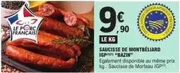 E.Leclerc Saucisse de montbéliard igp offre