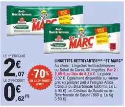 E.Leclerc St marc - lingettes nettoyantes offre