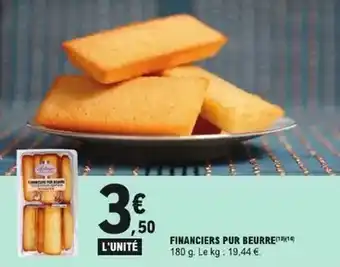 E.Leclerc Financiers pur beurre offre