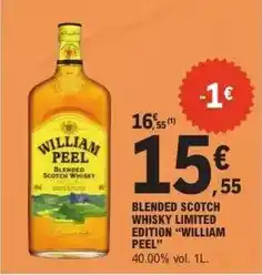 E.Leclerc Scotch - blended scotch whisky limited edition william peel offre