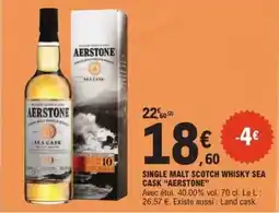 E.Leclerc Aerstone - single malt scotch whisky sea cask offre
