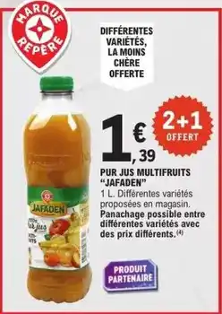 E.Leclerc Pur jus multifruits offre