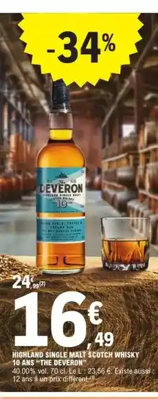 E.Leclerc Scotch - irishland single malt cecier whisky offre