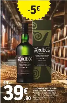 E.Leclerc Ardbeg - islay single malt scotch whisky 1 gans offre