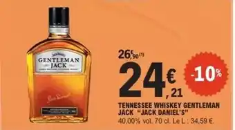 E.Leclerc Jack daniel's - tennessee whiskey gentleman offre