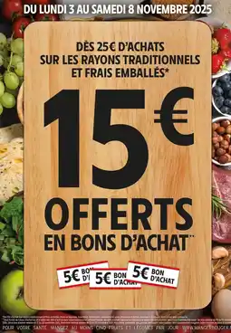 Intermarché Sur les rayons traditionnels et frais emballés offre