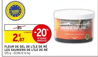 Intermarché Express Fleur de sel de l'île de ré les sauniers de l'île de ré offre