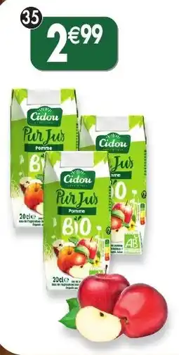 Maximo Cidou pur jus pomme offre