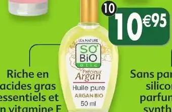 Maximo Huile pure d'argan offre