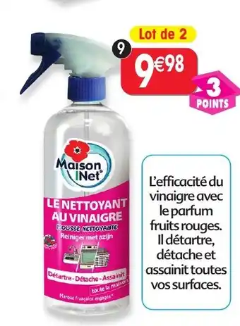Maximo Lot de 2 nettoyants au vinaigre mousse nettoyante fruits rouges offre