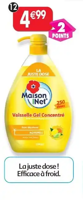 Maximo Liquide vaisselle concentré agrumes offre