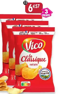 Maximo Lot de 3 paquets de chips. nature La Classique offre
